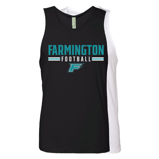 Farmington Football Stripe - Mens Tank Top