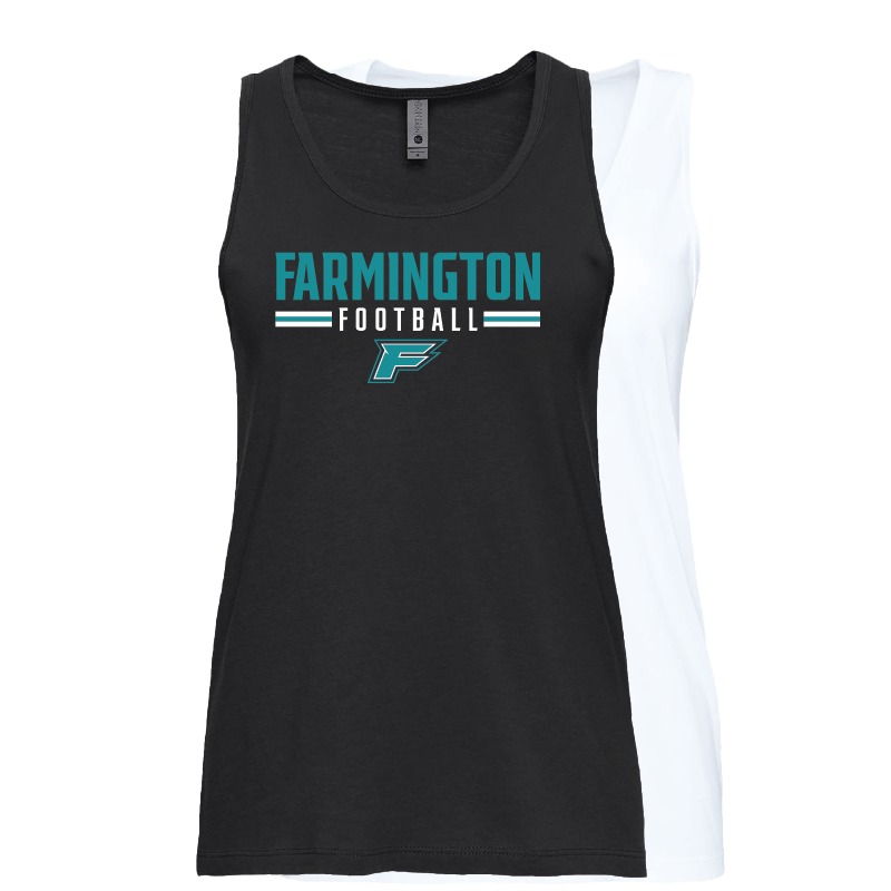 Farmington Football Stripe - Womens Tank Top