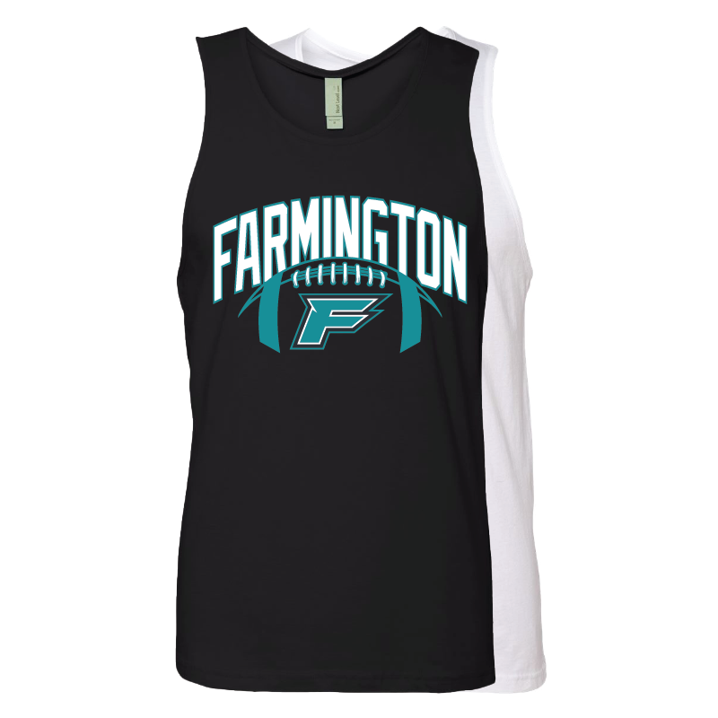 Farmington Arch w/ Football - Mens Tank Top