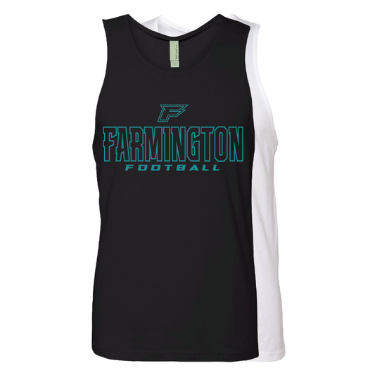 Farmington Football Outlined - Mens Tank Top