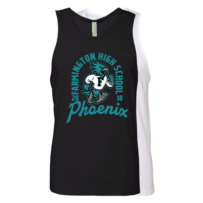 Farmington High School Phoenix Vintage Mascot - Mens Tank Top