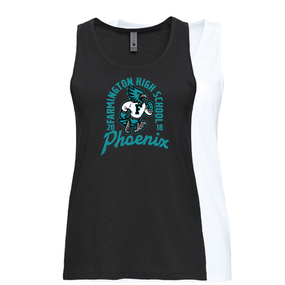Farmington High School Phoenix Vintage Mascot - Womens Tank Top