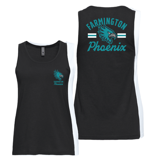 Farmington Phoenix Vintage Mascot Womens Tank Top