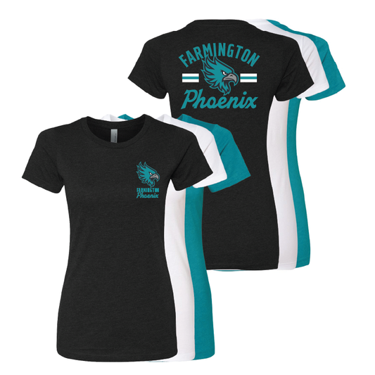 Farmington Phoenix Vintage Mascot Womens CVC T-Shirt