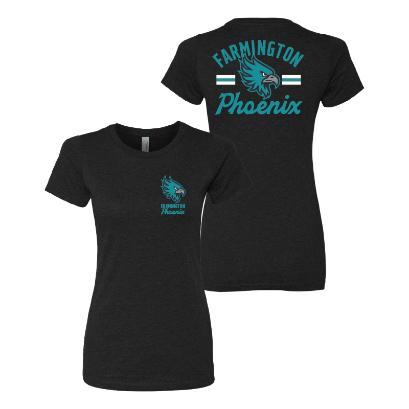 Farmington Phoenix Vintage Mascot Womens CVC T-Shirt