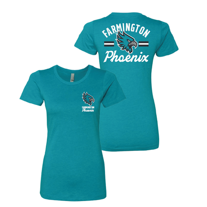 Farmington Phoenix Vintage Mascot Womens CVC T-Shirt