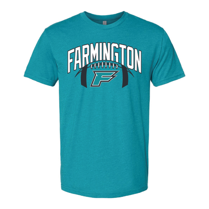Farmington Arch w/ Football - Mens | Womens | Youth CVC T-Shirt