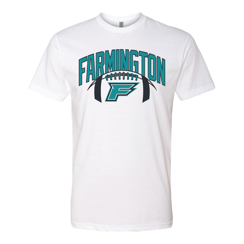 Farmington Arch w/ Football - Mens | Womens | Youth CVC T-Shirt
