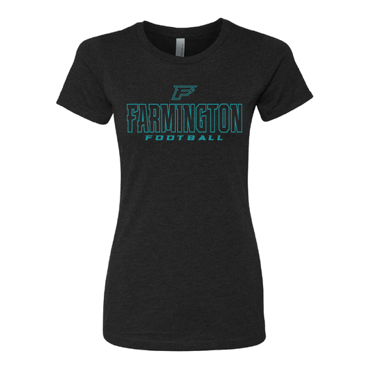 Farmington Football Outlined - Womens CVC T-Shirt