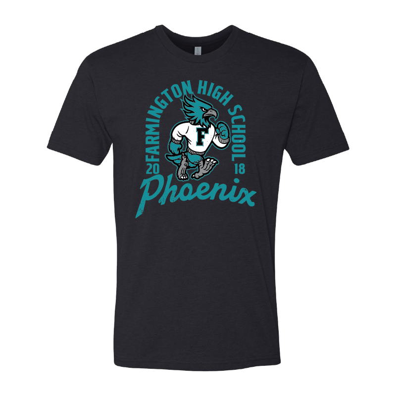 Farmington High School Phoenix Vintage Mascot - Mens | Womens | Youth CVC T-Shirt