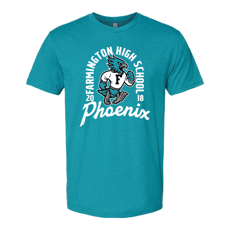 Farmington High School Phoenix Vintage Mascot - Mens | Womens | Youth CVC T-Shirt