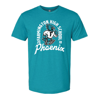 Farmington High School Phoenix Vintage Mascot - Mens | Womens | Youth CVC T-Shirt