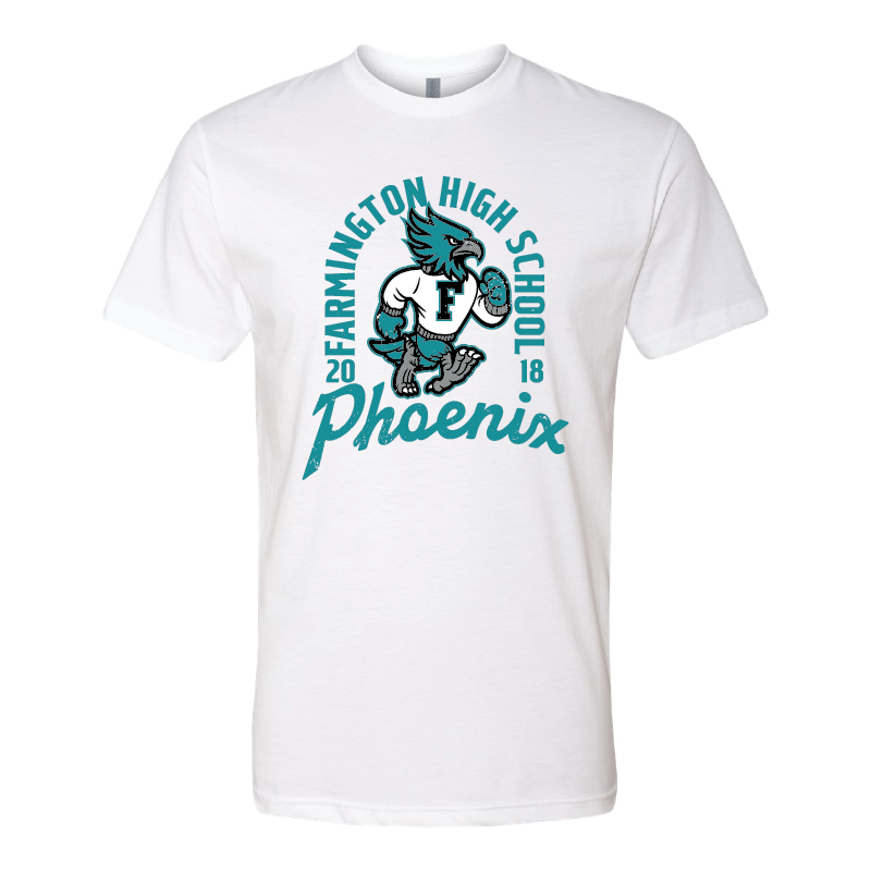 Farmington High School Phoenix Vintage Mascot - Mens | Womens | Youth CVC T-Shirt