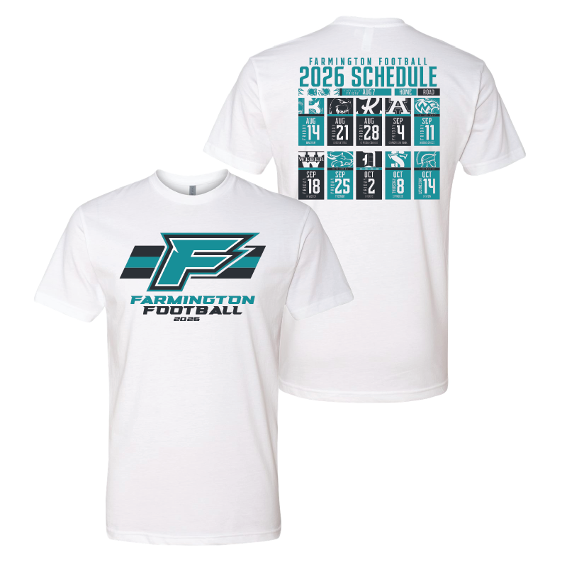 Farmington Phoenix 2026 Schedule - Mens | Womens | Youth CVC T-Shirt
