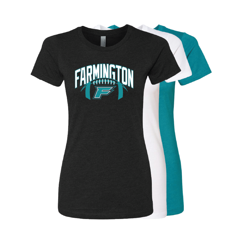 Farmington Arch w/ Football - Mens | Womens | Youth CVC T-Shirt
