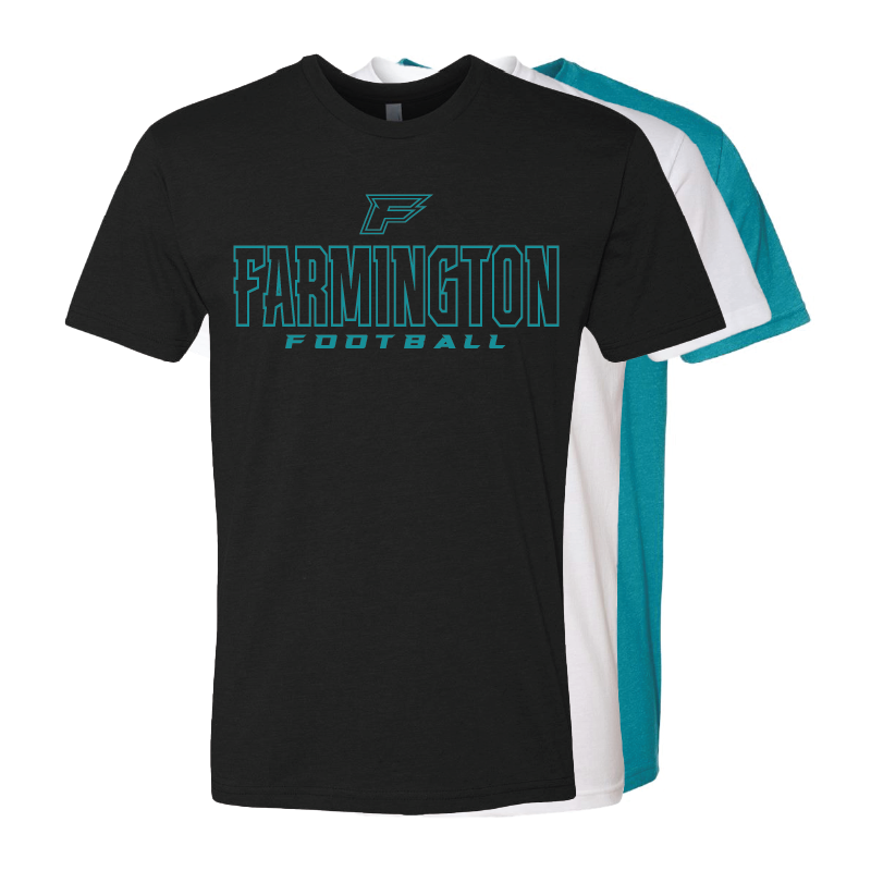 Farmington Football Outlined - Mens | Womens | Youth CVC T-Shirt