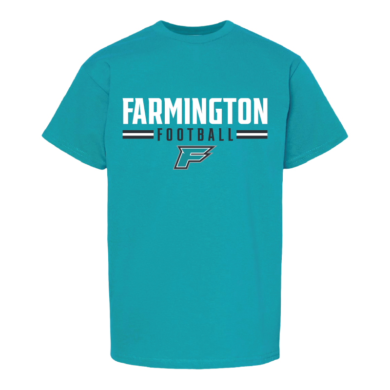 Farmington Football Stripe - Youth T-Shirt