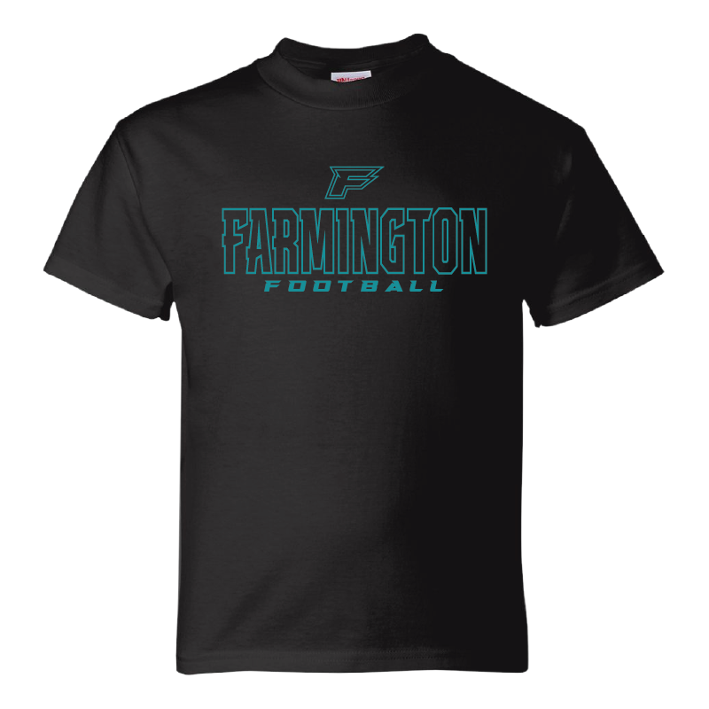 Farmington Football Outlined - Youth T-Shirt