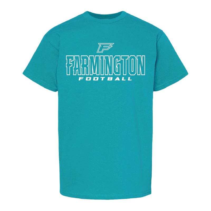 Farmington Football Outlined - Youth T-Shirt