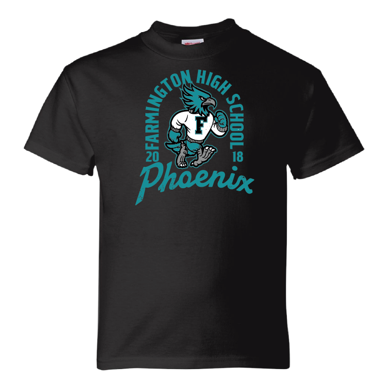 Farmington High School Phoenix Vintage Mascot - Youth T-Shirt