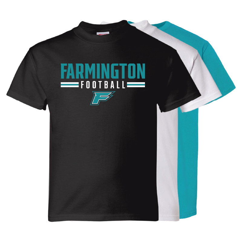 Farmington Football Stripe - Youth T-Shirt