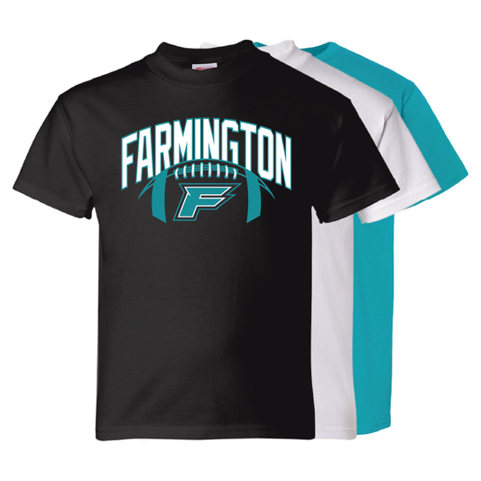 Farmington Arch w/ Football - Youth T-Shirt