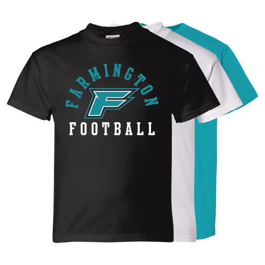 Farmington Football Arched - Youth T-Shirt