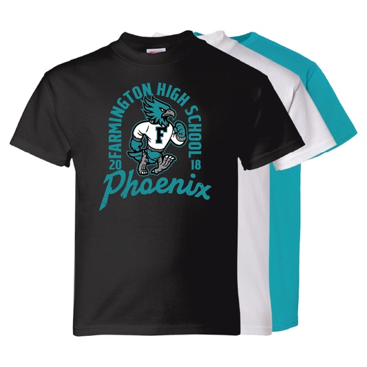 Farmington High School Phoenix Vintage Mascot - Youth T-Shirt