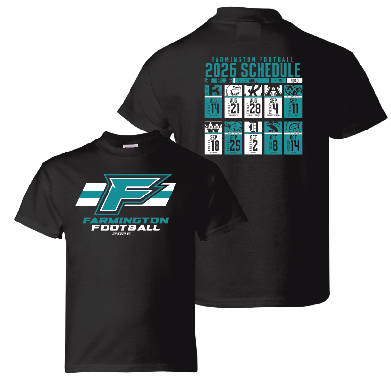 Farmington Phoenix 2026 Schedule - Youth T-Shirt