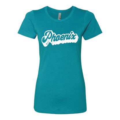 Retro Script - Womens CVC T-Shirt
