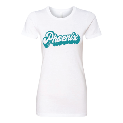 Retro Script - Womens CVC T-Shirt