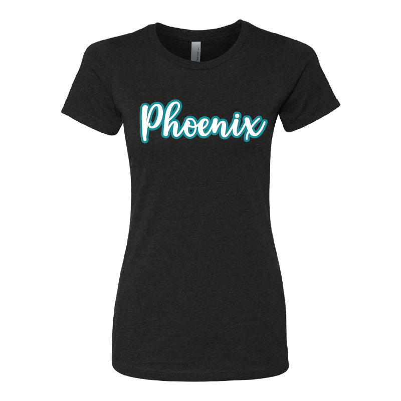 Phoenix Script - Womens CVC T-Shirt