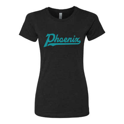 Phoenix Single Color Script - Womens CVC T-Shirt