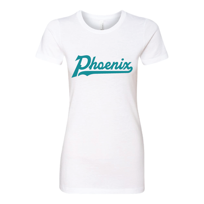 Phoenix Single Color Script - Womens CVC T-Shirt