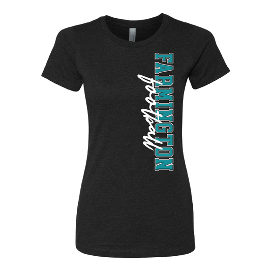 Farmington Football Vertical - Womens CVC T-Shirt