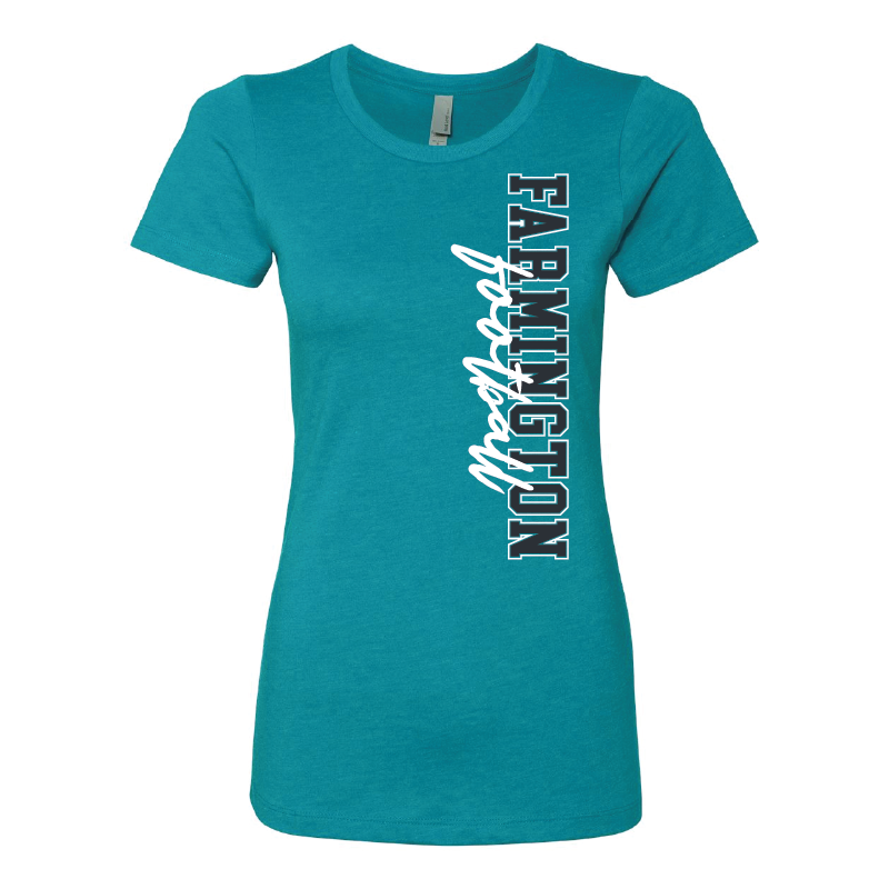 Farmington Football Vertical - Womens CVC T-Shirt