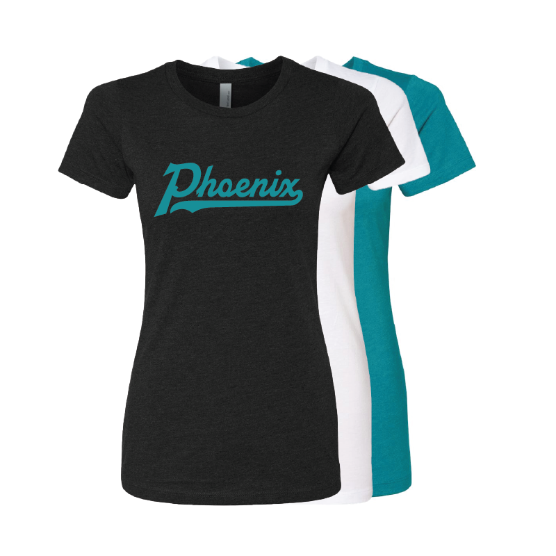 Phoenix Single Color Script - Womens CVC T-Shirt