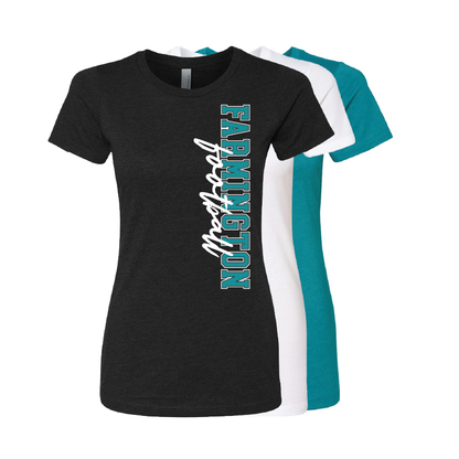 Farmington Football Vertical - Womens CVC T-Shirt