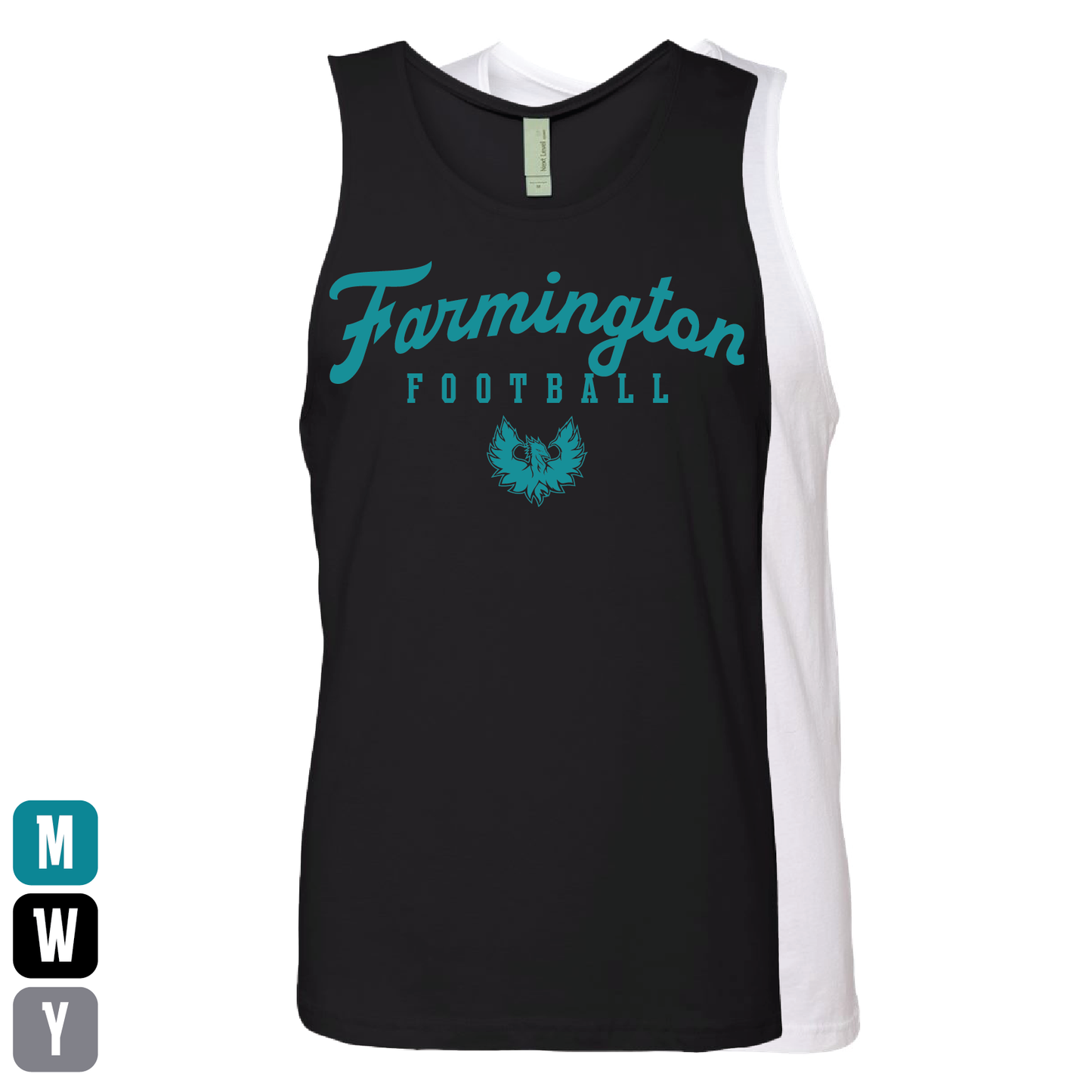Farmington Script Football - Mens | Womens | Youth Tank Top