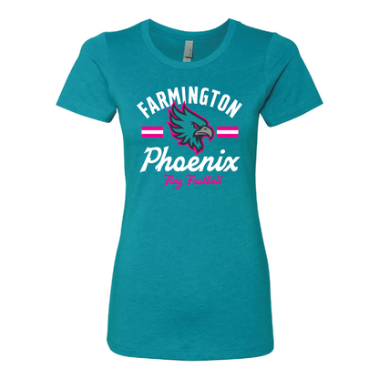 Retro Mascot Farmington Phoenix Flag Football - Mens | Womens | Youth CVC T-Shirt
