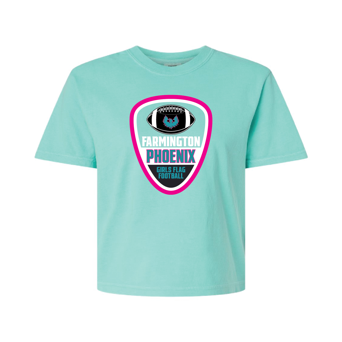 Farmington Phoenix Girls Flag Football  - Mens | Womens Heavy Weight Cotton T-shirt