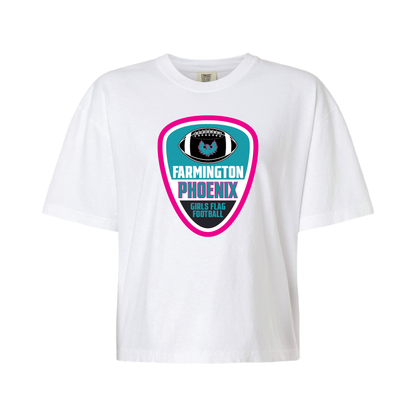 Farmington Phoenix Girls Flag Football  - Mens | Womens Heavy Weight Cotton T-shirt