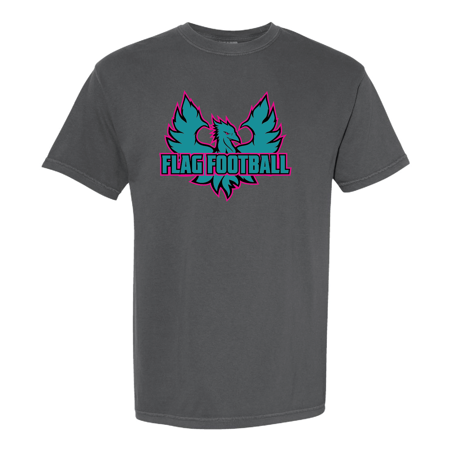 Phoenix Logo Flag Football  - Mens | Womens Heavy Weight Cotton T-shirt