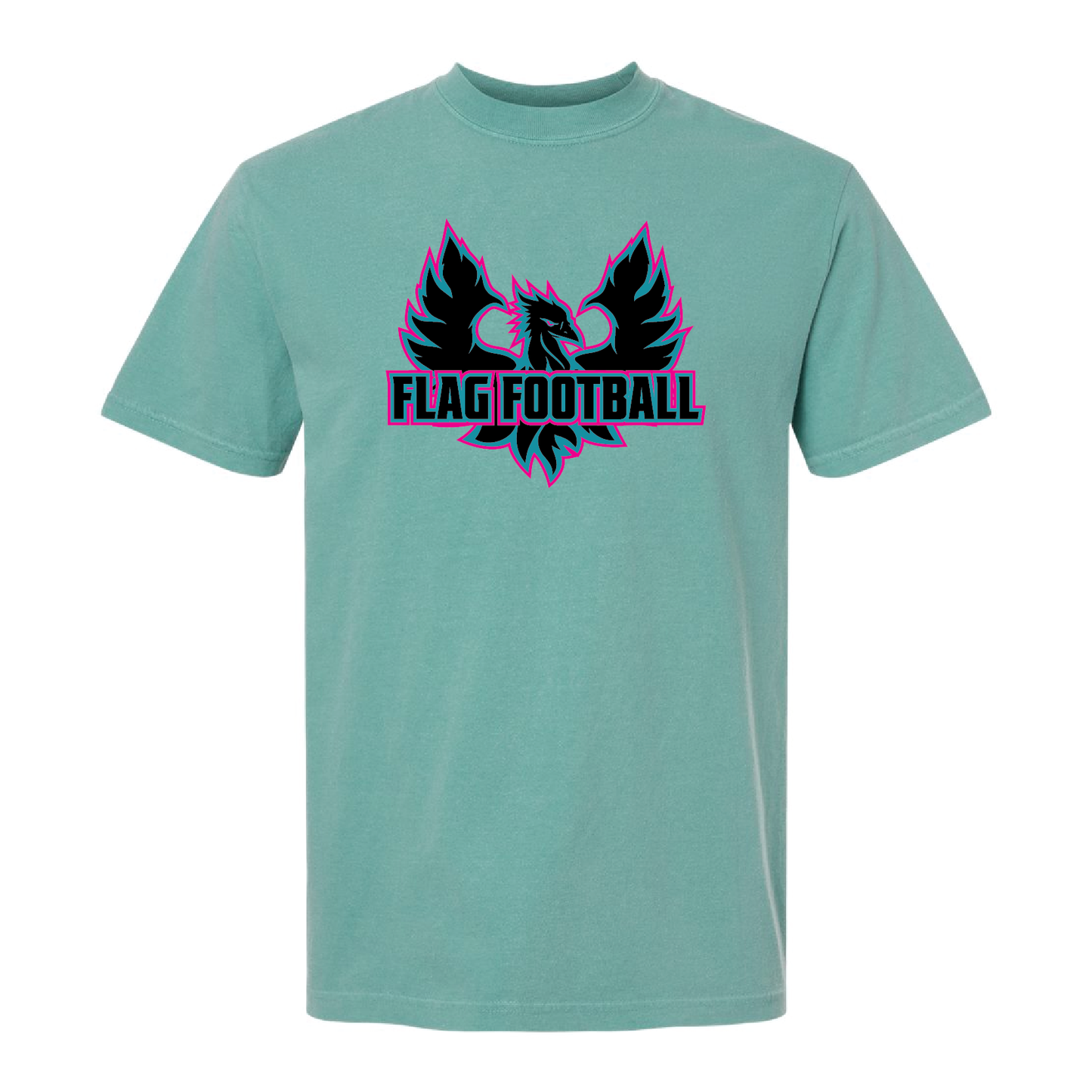 Phoenix Logo Flag Football  - Mens | Womens Heavy Weight Cotton T-shirt