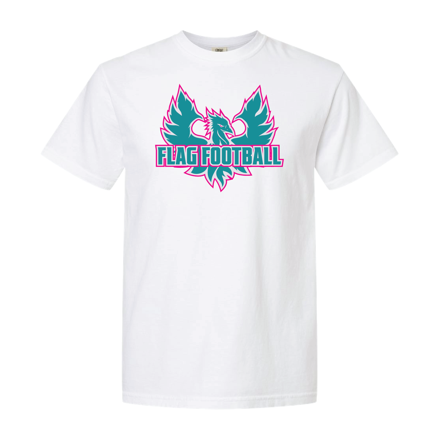 Phoenix Logo Flag Football  - Mens | Womens Heavy Weight Cotton T-shirt