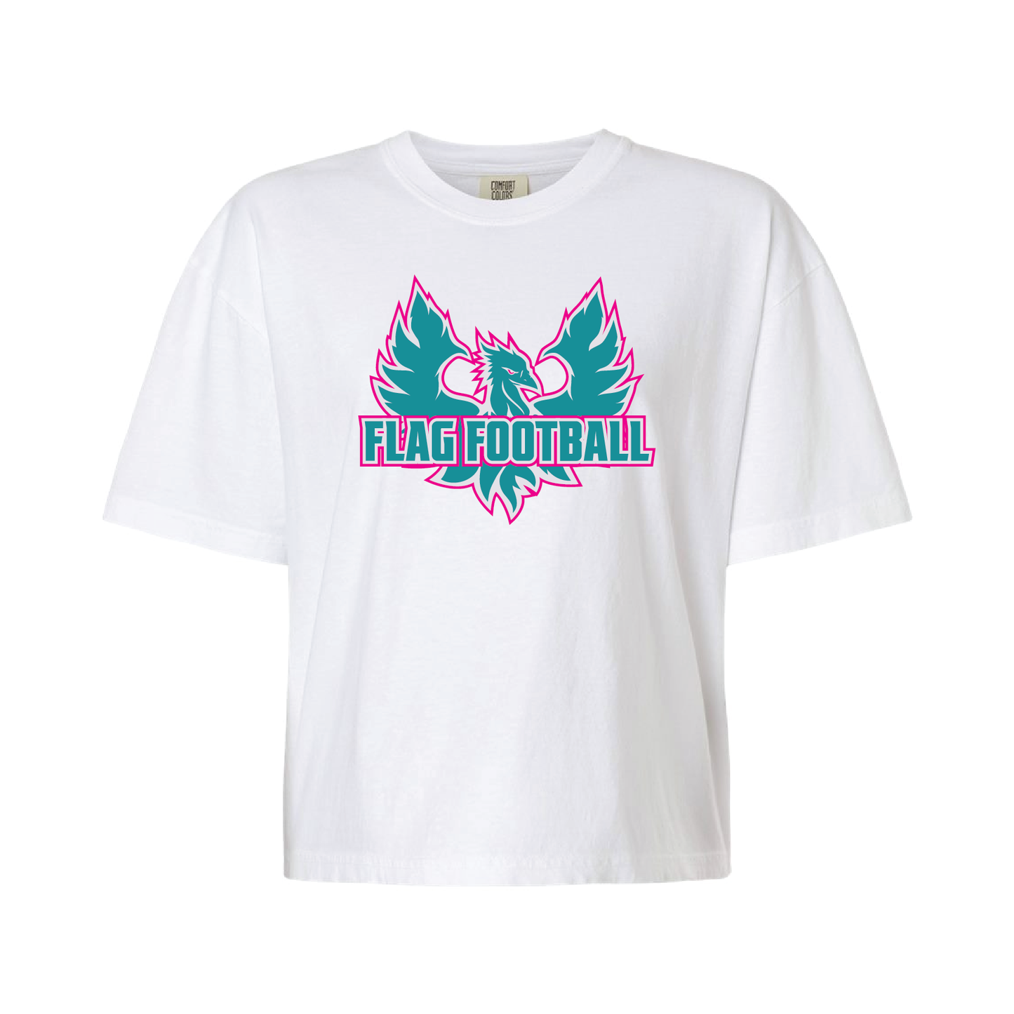 Phoenix Logo Flag Football  - Mens | Womens Heavy Weight Cotton T-shirt
