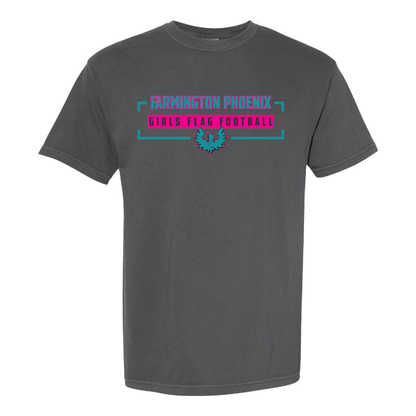 Farmington Phoenix Flag Football - Mens | Womens Heavy Weight Cotton T-shirt