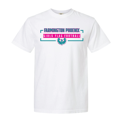 Farmington Phoenix Flag Football - Mens | Womens Heavy Weight Cotton T-shirt