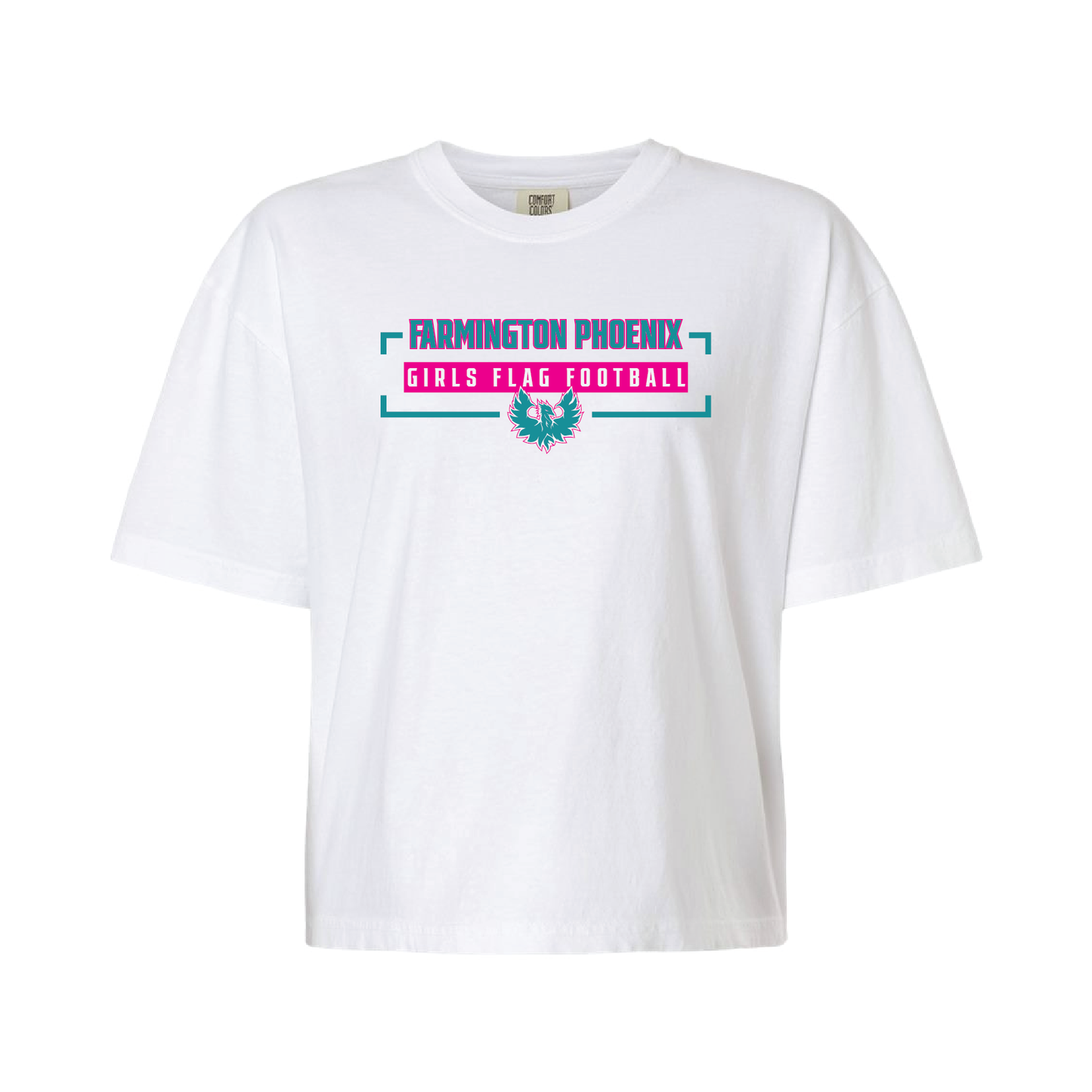 Farmington Phoenix Flag Football - Mens | Womens Heavy Weight Cotton T-shirt