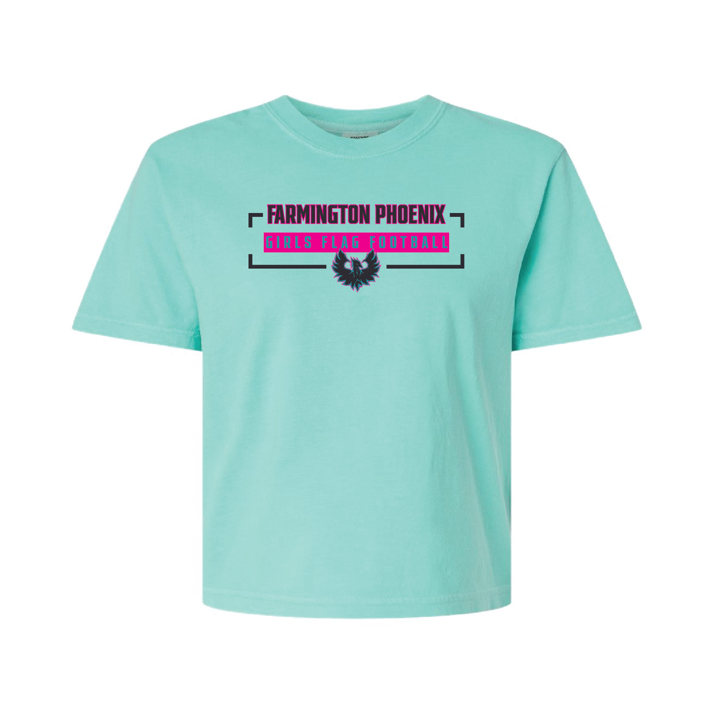 Farmington Phoenix Flag Football - Mens | Womens Heavy Weight Cotton T-shirt